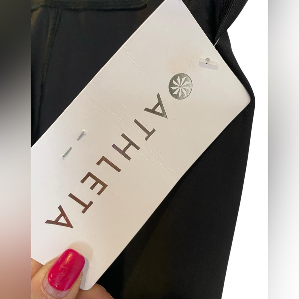 NWT Athleta interval tights BLACK Size M - Picture 4 of 5